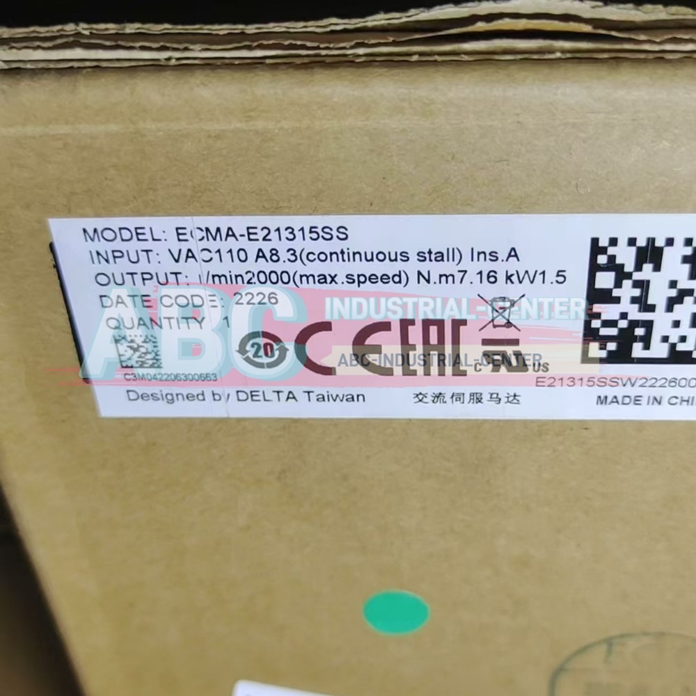 1PCS New Delta ECMA-E21315SS Servo motor#