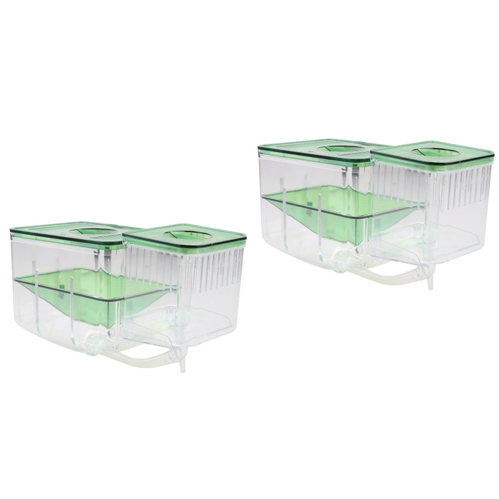 2-Piece Baby Fish Breeding Isolation Box Betta Incubator Tank