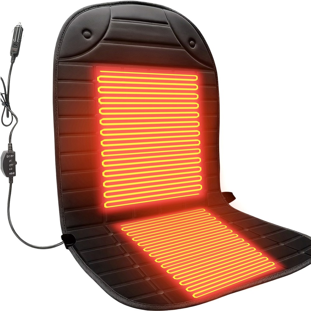 Luxury Heated Car Seat Cushion Heater Aftermarket Cold Winter Universal Fit 12V