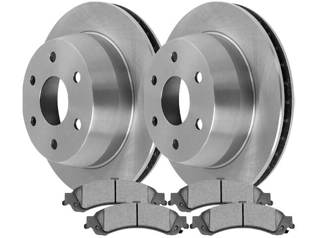 2000-2006 GMC Yukon XL 1500 Rear Brake Pad and Rotor Kit by HQ Brakes 62944ZGYS
