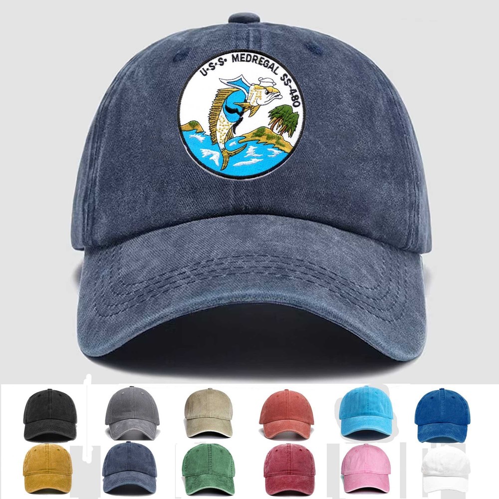 Custom Embroidered Hat SS-480 USS Medregal, Veteran Cap, Trucker Hat, Gift Idea
