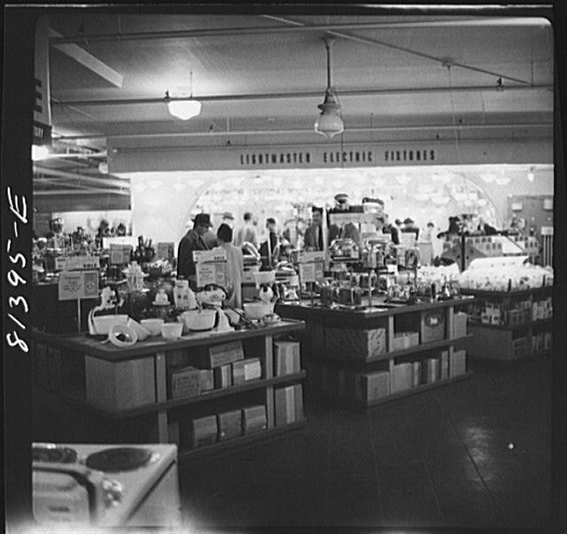 Syracuse New York Sears Roebuck Store 1941 Electric Fixtures Department