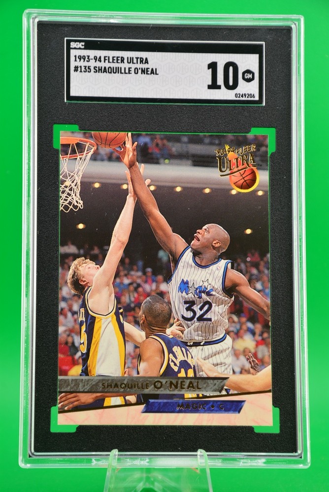 1993-94 Fleer Ultra #135 Shaquille O'Neal Orlando Magic 2nd Year HOF SGC 10 GM