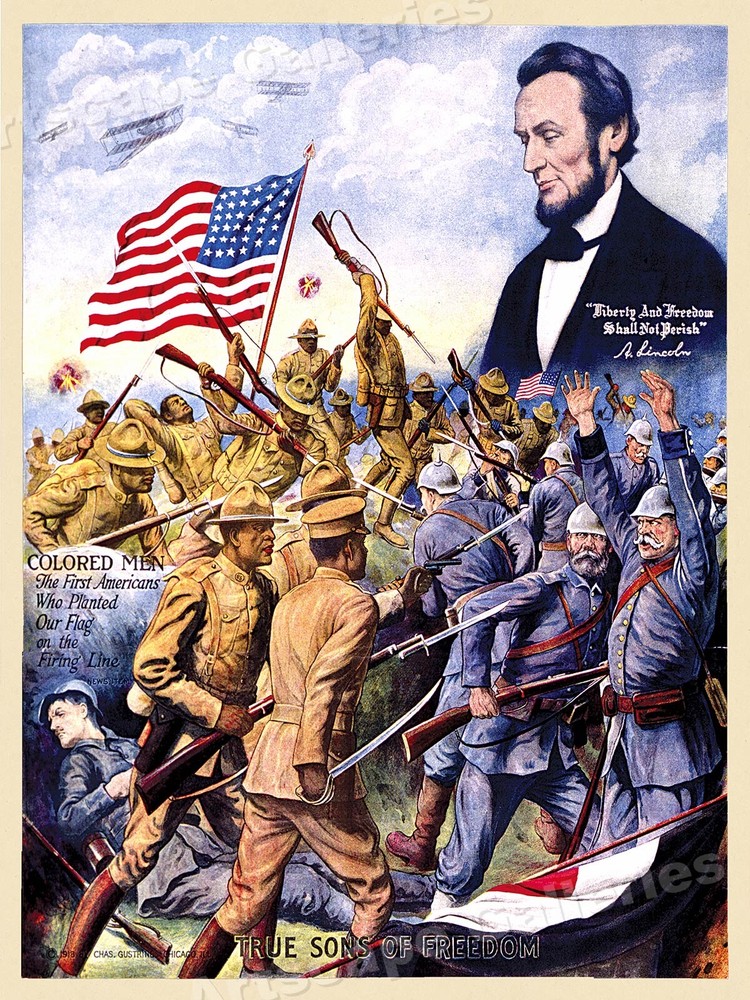 True Sons of Freedom WWI US Army Vintage Poster - 18x24  