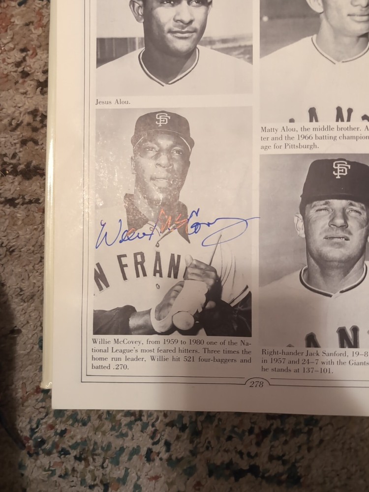 The National League Book With Multiple Signed Pictures