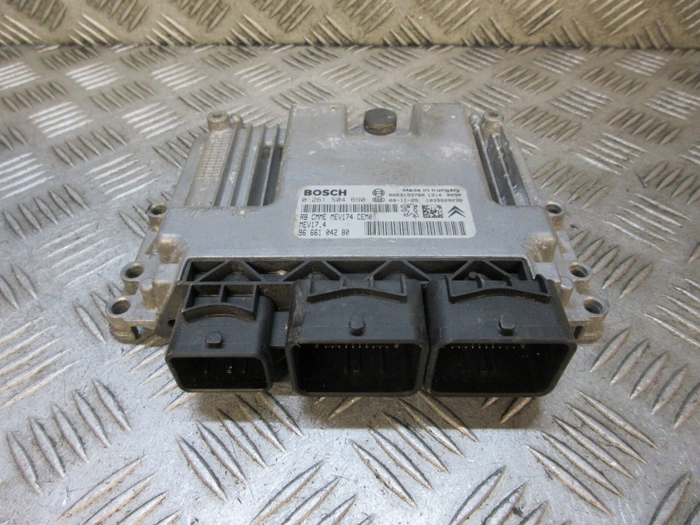 2009 CITROEN C4 GRAND PICASSO 1.6 16V MK1 5DR ENGINE ECU 9666104280 0261S04690