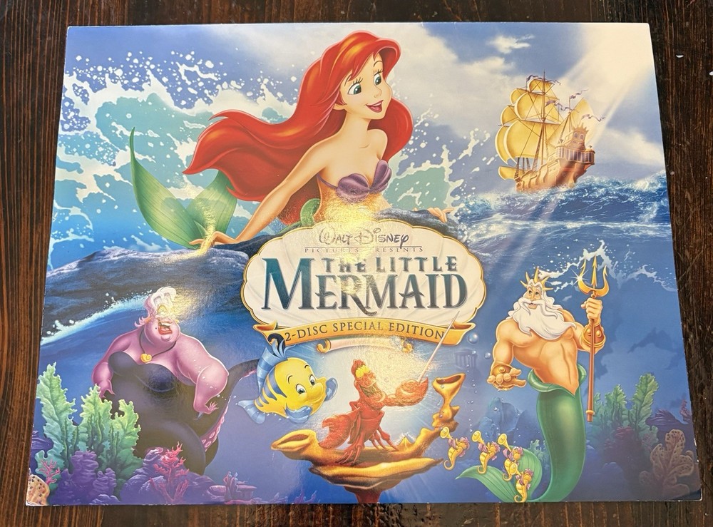 Little Mermaid Special Edition Lithograph Set Of 4 Disney Store Exclusive Print
