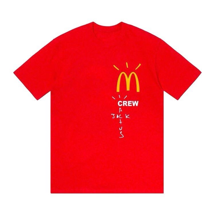 McDonald’s Travis Scott Red T-shirt Men’s Size Large Rare Limited Edition