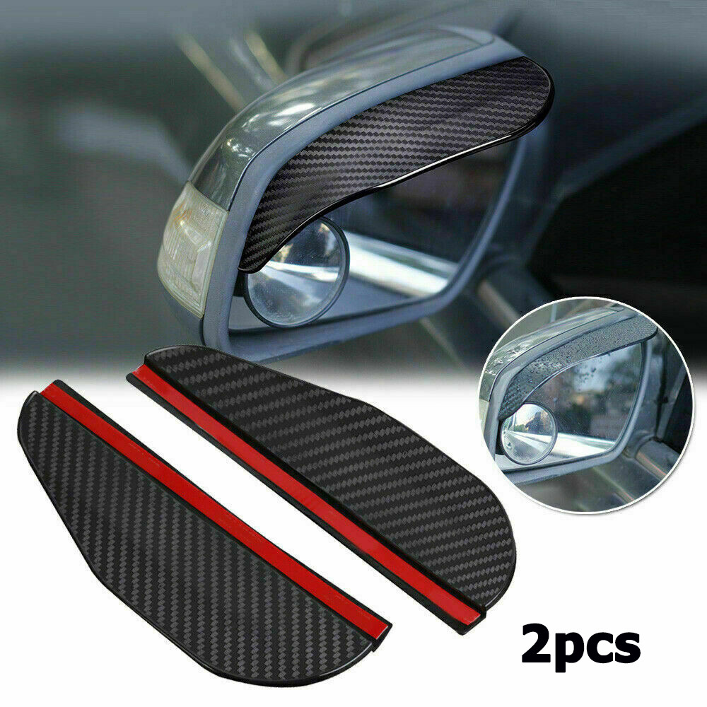 Car Rear View Side Mirror Rain Board Eyebrow Guard Sun Visor Accessories 2x