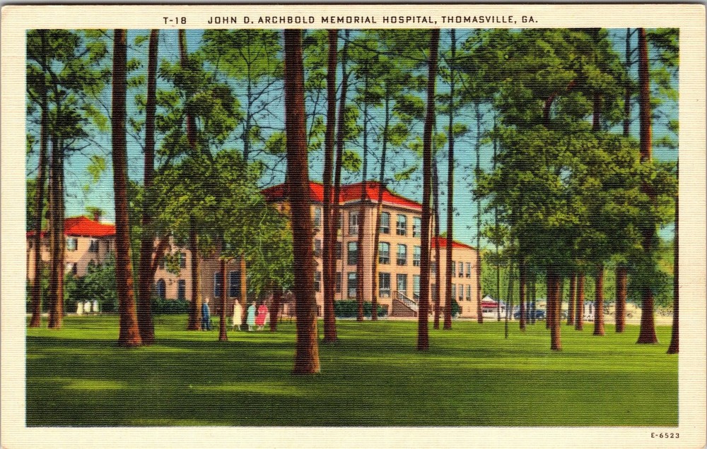Thomasville GA-Georgia, Archbold Memorial Hospital, Vintage Postcard
