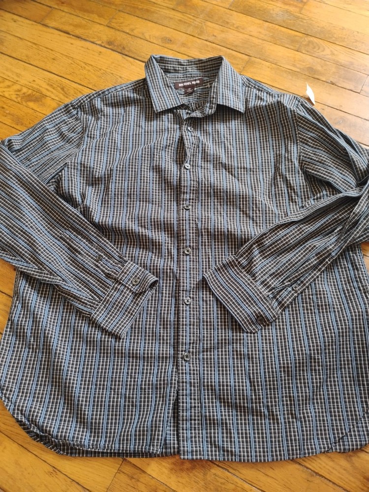 Michael Kors Classic Fit Men's Button Down Shirt Size XL