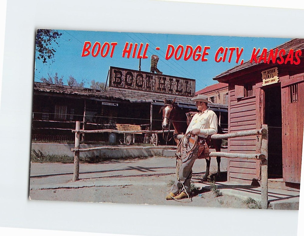 Postcard Boot Hill Dodge City Kansas USA