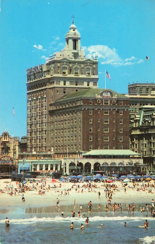 The Shelburne Hotel - Beach Front - Atlantic City New Jersey NJ - Postcard