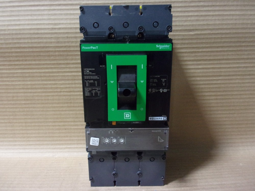 NEW Square D LDP36400U33X 3 Pole 400 Amp 600V SILK SCREEN Power Pact Breaker NTO