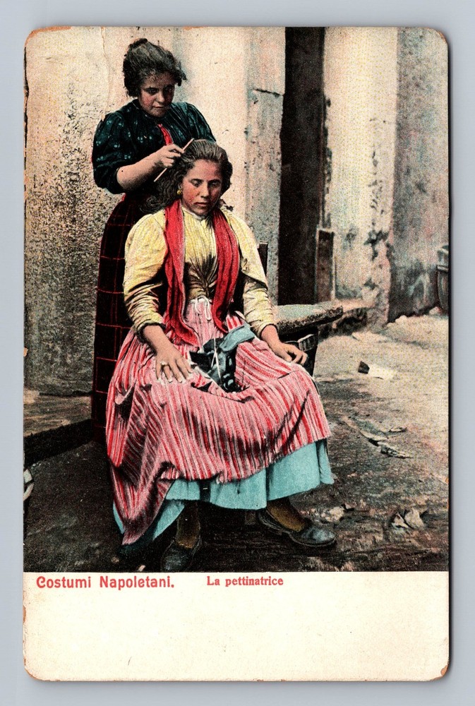 Italy- Neapolitan Costumes The Comber Standard Souvenir Postal Vintage Postcard