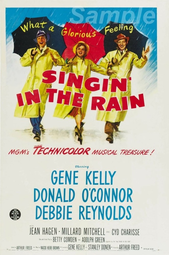 Singin In The Rain 1952 Gene Kelly Classic Musical Film Poster