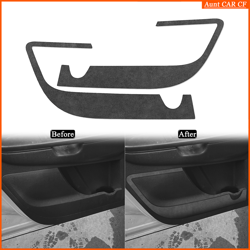 For Chevrolet Traverse 2009-12 Suede Black Front Door Storage Panel Cover Trim