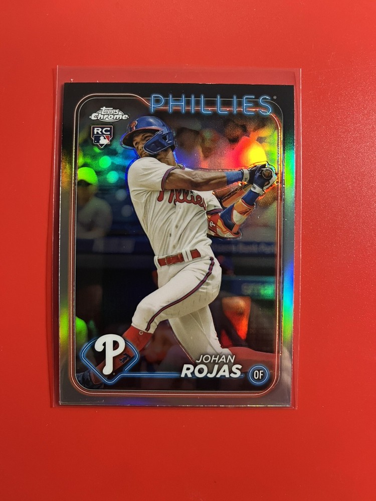 2024 Topps Chrome #273 Johan Rojas RC Rookie Refractor Phillies