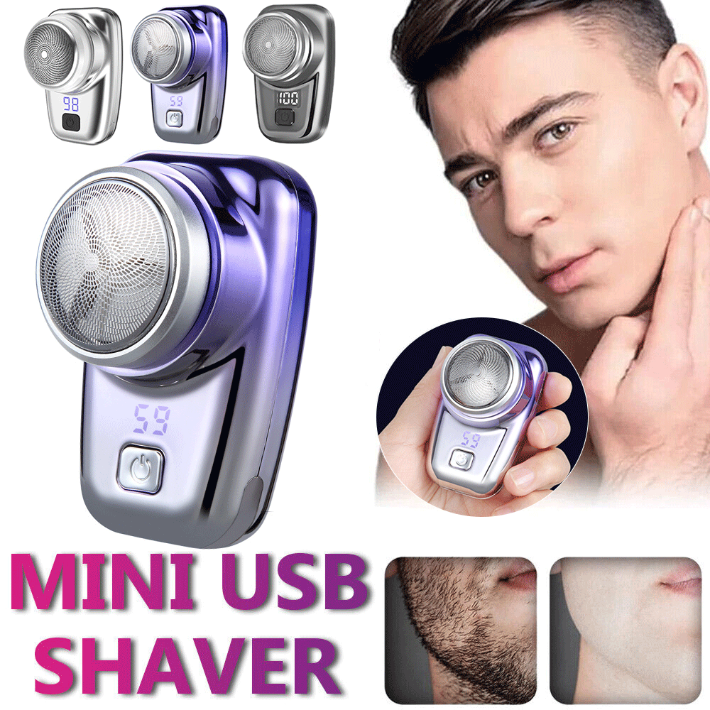 Top Portable Electric Razor Men's USB Rechargeable Shaver Beard Trimmer US Stock