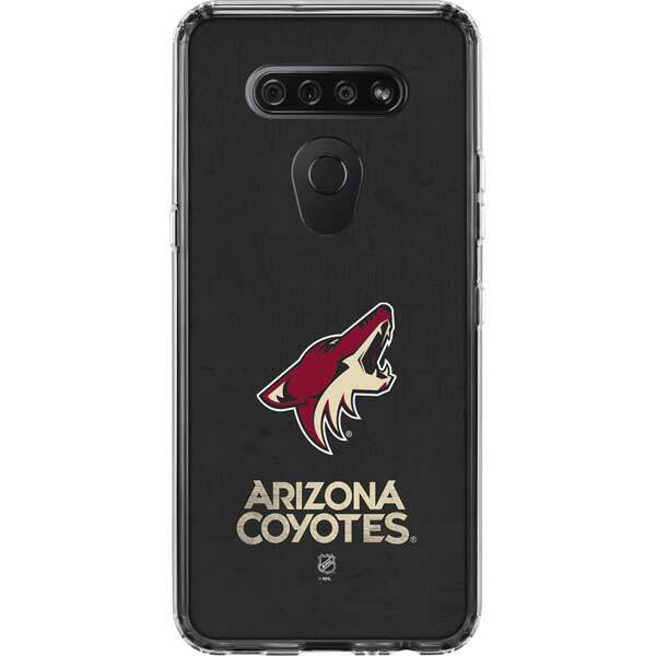 NHL Arizona Coyotes LG K51/Q51 Clear Case - Arizona Coyotes Distressed