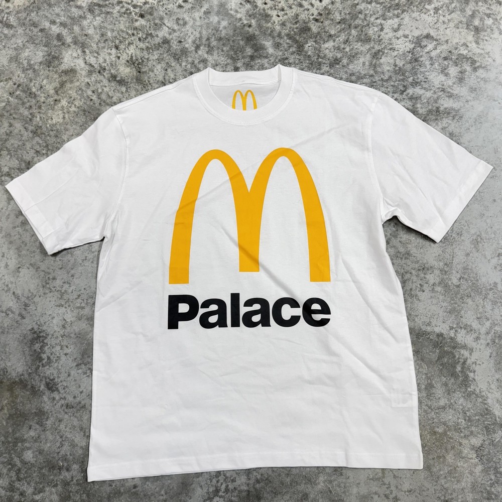 Palace McDonalds Shirt Mens XL White Golden Arches Logo Graphic Tee Streetwear