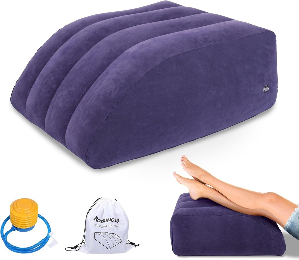 Inflatable Leg Elevation Pillow for Sleeping Knee Support Comfort