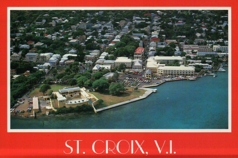 Aerial View of Christiansted, St. Croix US Virgin Islands, USVI --- Postcard