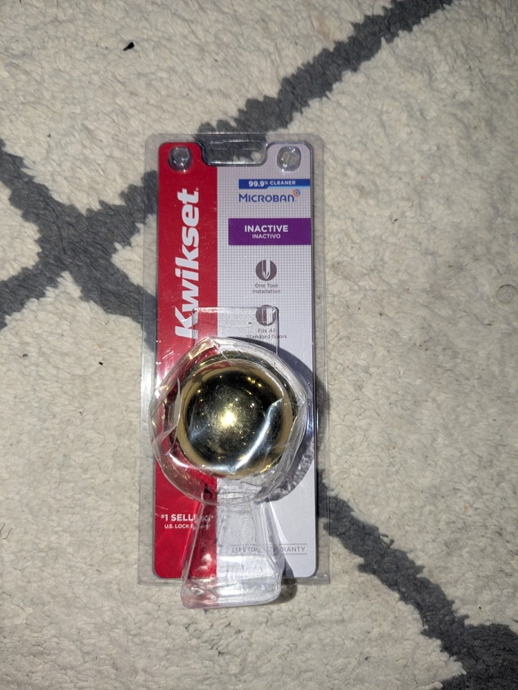 Kwikset Polo Half Dummy Knob Pull Polished Brass