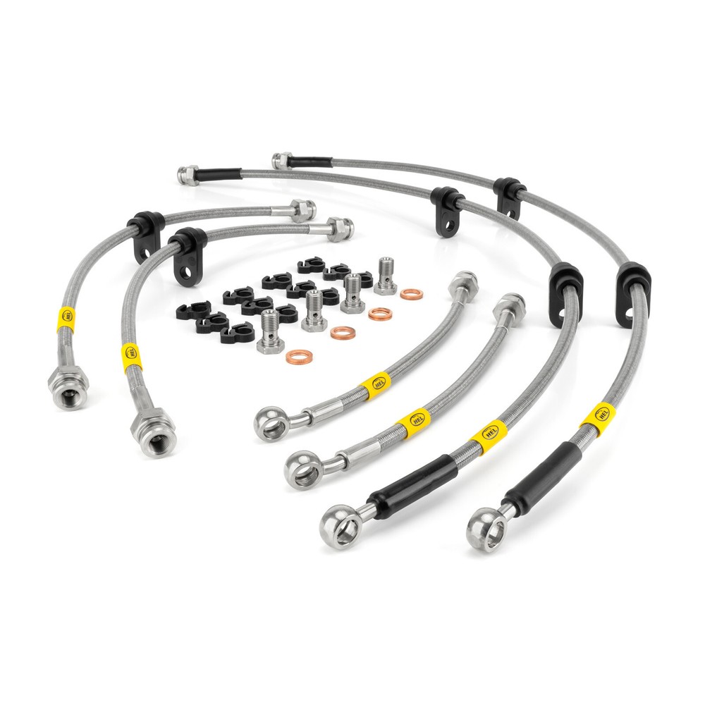 Hel Performance Braided Brake Lines For: Nissan Skyline R32 GTR BNR32 Jdm 89-94