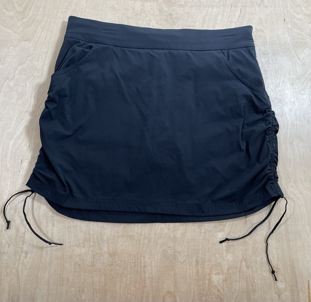 Columbia All Seasons Ruched Skort, Black, Size L Active, Athletic