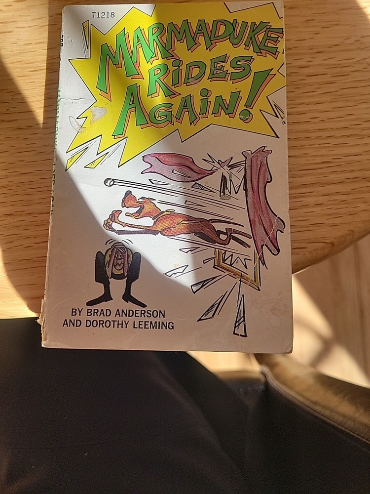 Marmaduke Rides Again ! by Brad Anderson and Dorothy Leeming 1968 paperback Book