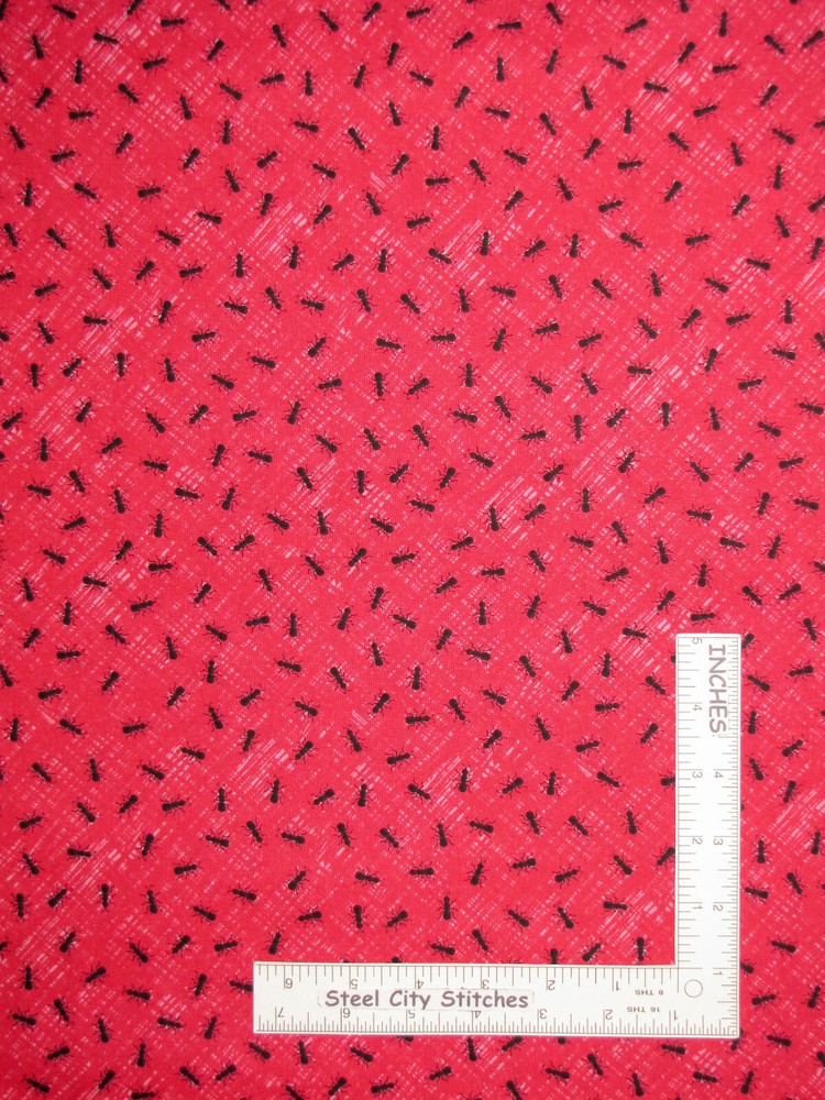 Picnic Ant Insect Fabric Ants Watermelon Cotton Timeless Treasures C7334 Yard