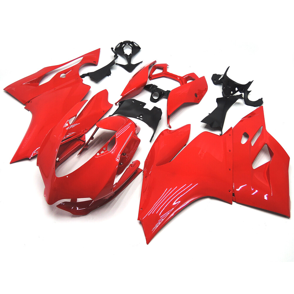 Gloss Red ABS Plastics Fairings Bodywork For Ducati 899 1199 2012 2013 Body Kits