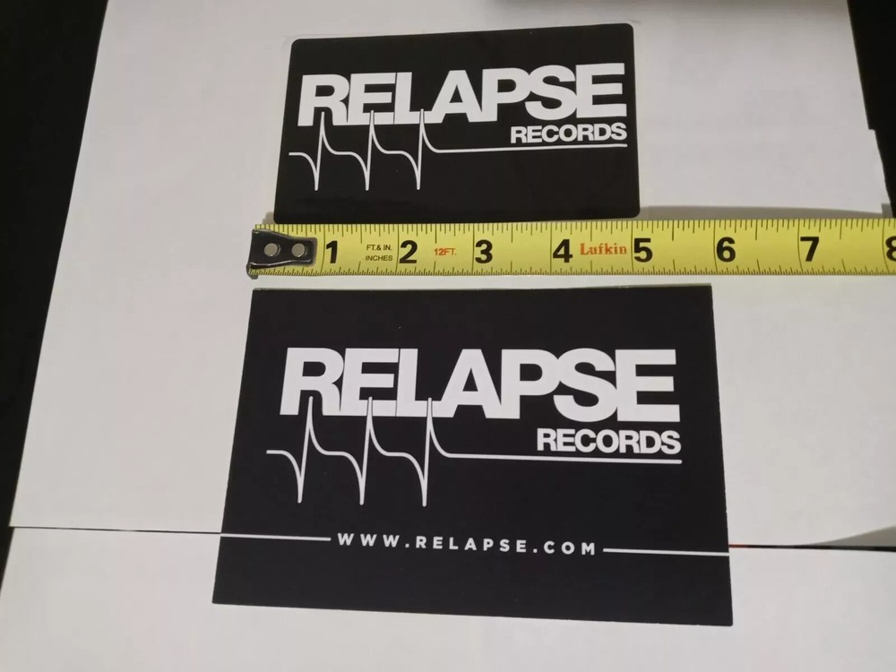 RELAPSE Records MILWAUKEE METAL FEST 2024 Concert PROMO Cardboard Flyer Sticker