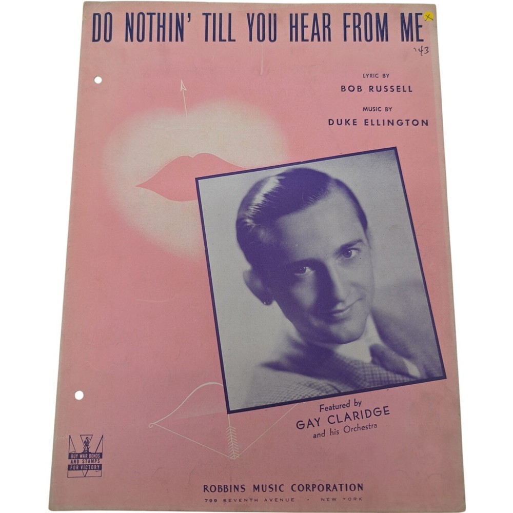 Do Nothin' Till You Hear from Me Ft by Gay Claridge & his Orchestra Sheet Music