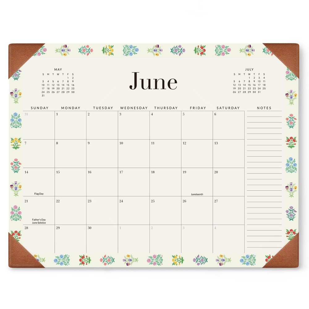 Jotsome Large Desk Calendar 2026-2027 with Protective Pad, Desk Pad Calendar ...