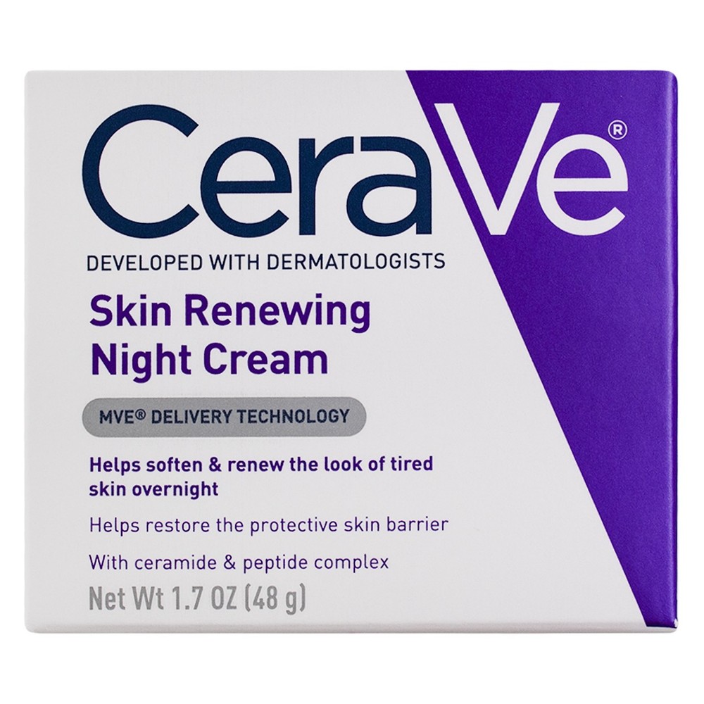 CeraVe Skin Renewing Night Cream 6 Pack Fragrance Free 1.7 oz