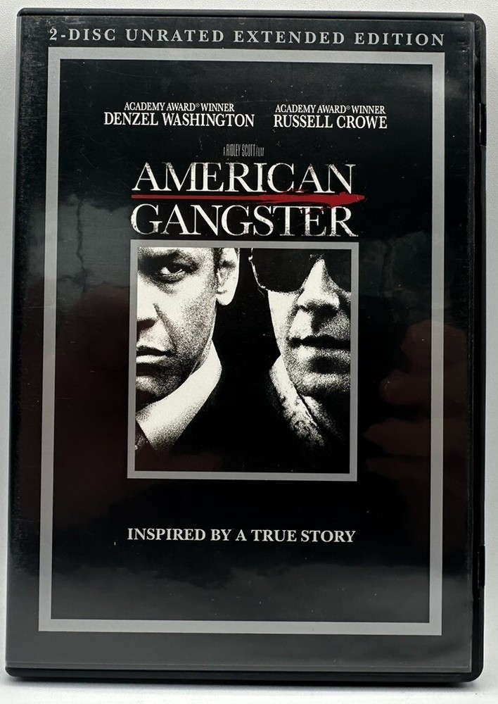 American Gangster DVD 2-Disc Unrated Extended Edition Denzel Washington 2008