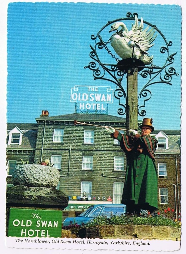 United Kingdom UK Postcard Harrowgate Yorkshire Old Swan Hotel Hornblower