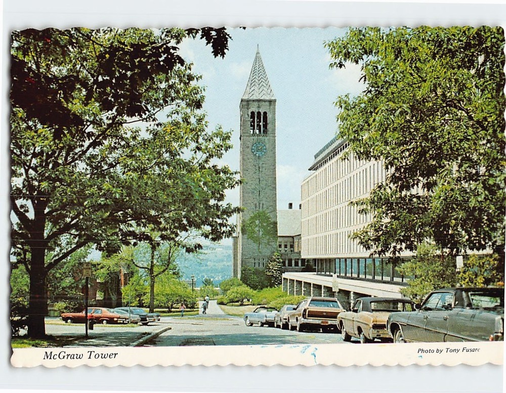 Postcard McGraw Tower Cornell University Ithaca New York USA
