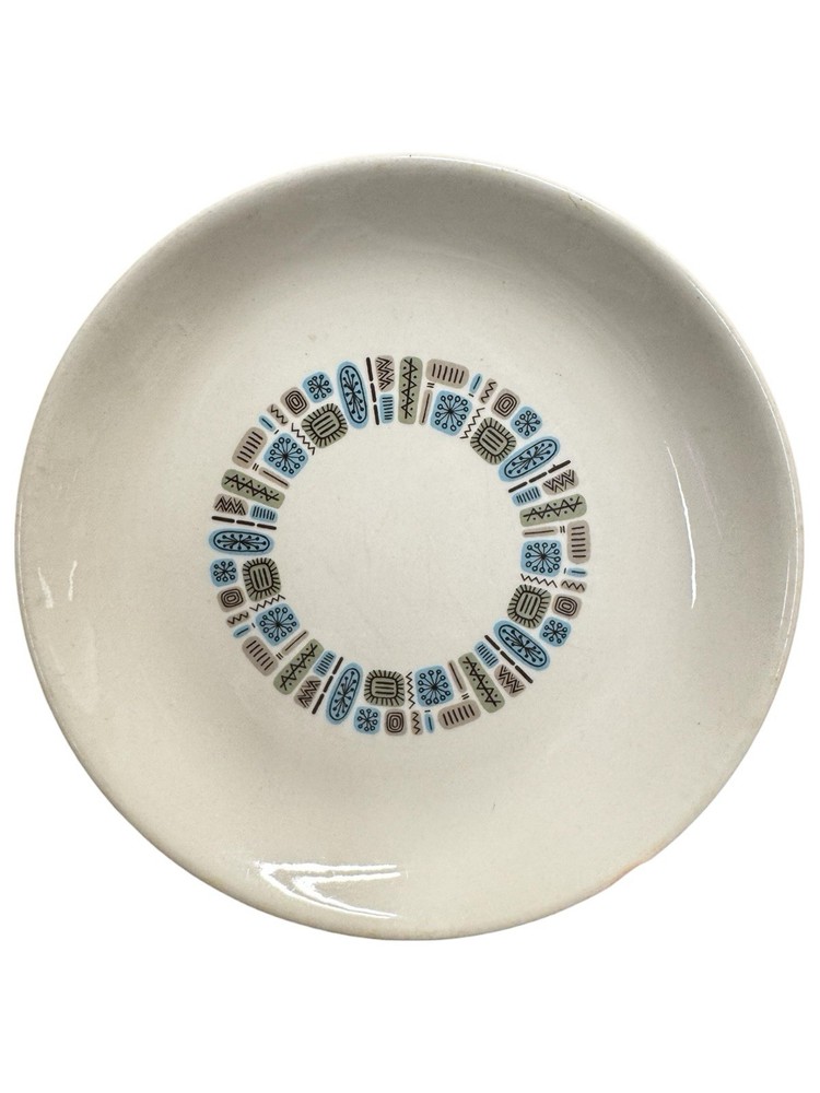 VTG Canonsburg Pottery Temporama Dinner Plate Atomic Mid Century Modern MCM