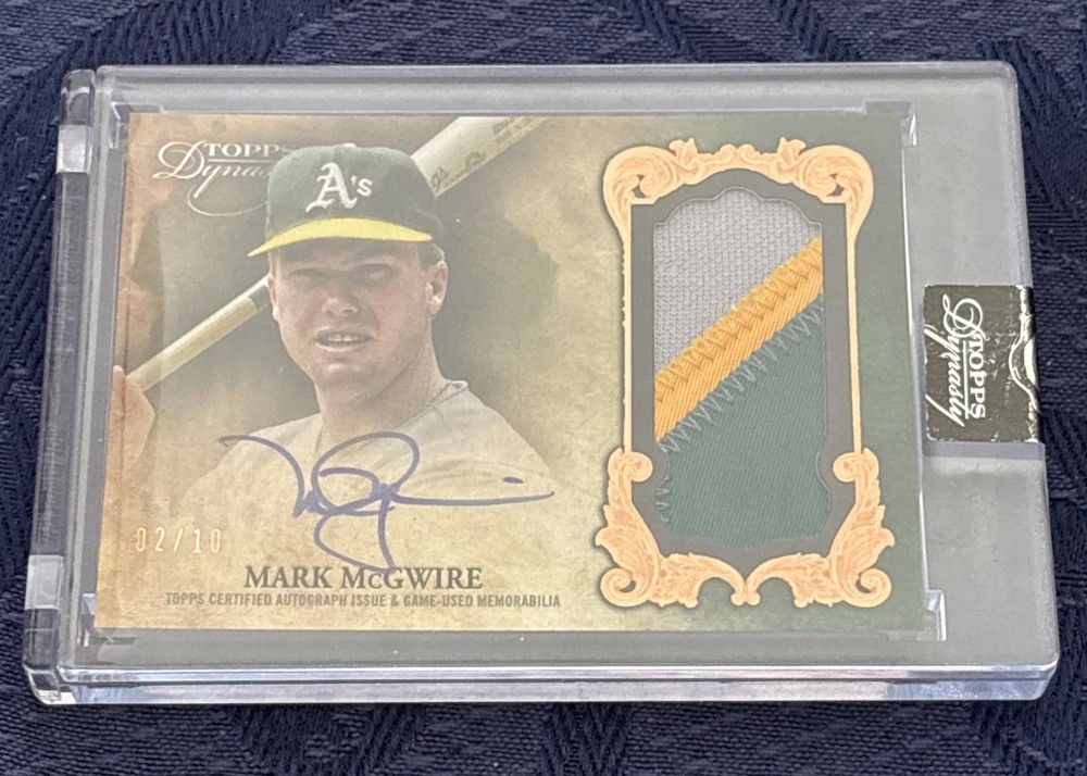 2021 Topps Dynasty Mark McGwire Autograph /10 Great Patch AUTO   MINT
