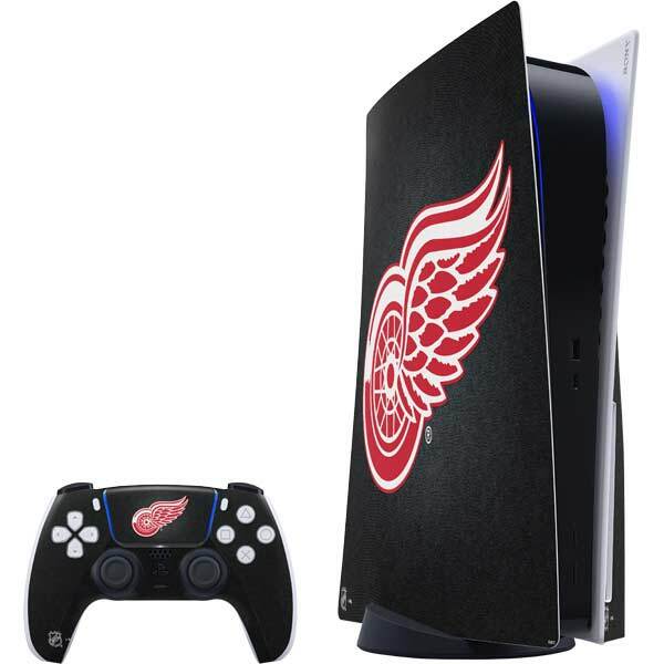 NHL Detroit Red Wings PS5 Bundle Skin - Detroit Red Wings Black Background
