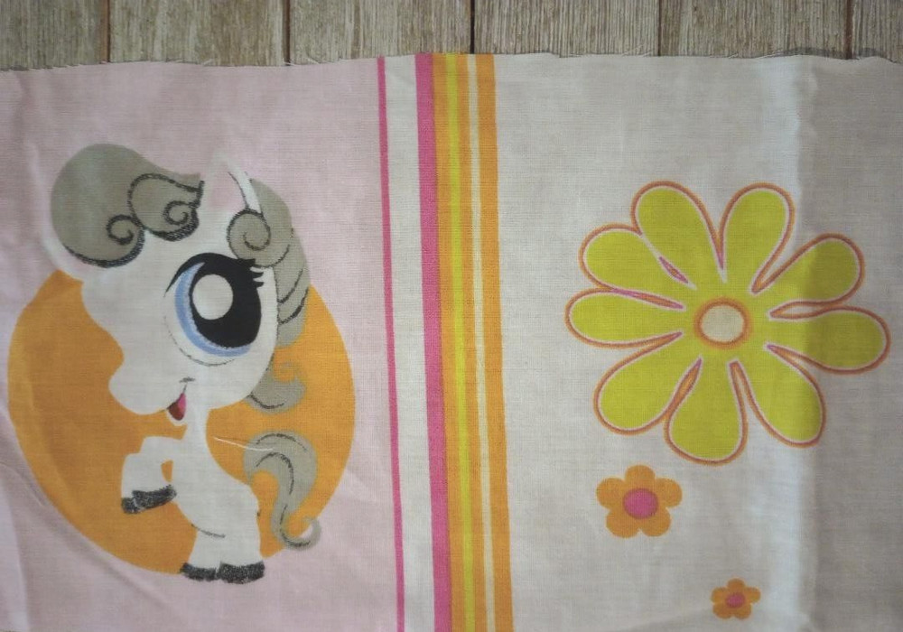 littlest pet shop horse fun fabric length flower 10 x 5 inch 1pc new