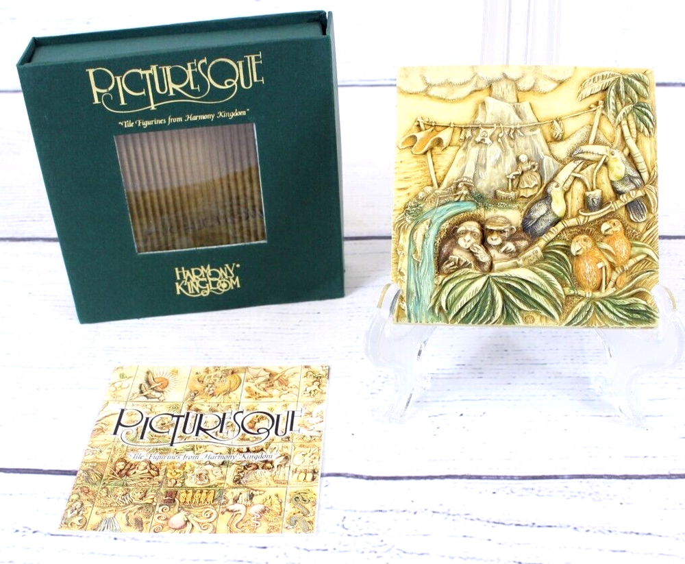 Harmony Kingdom Noah's Park Krakatoa Lounge Tile Figurine PXNB2