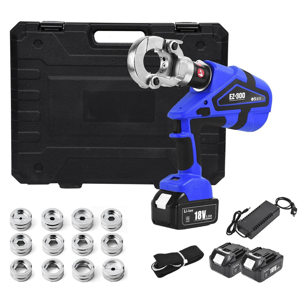 Electric Hydraulic Plier Rechargeable Battery Powered Crimping Tool 16-300mm²