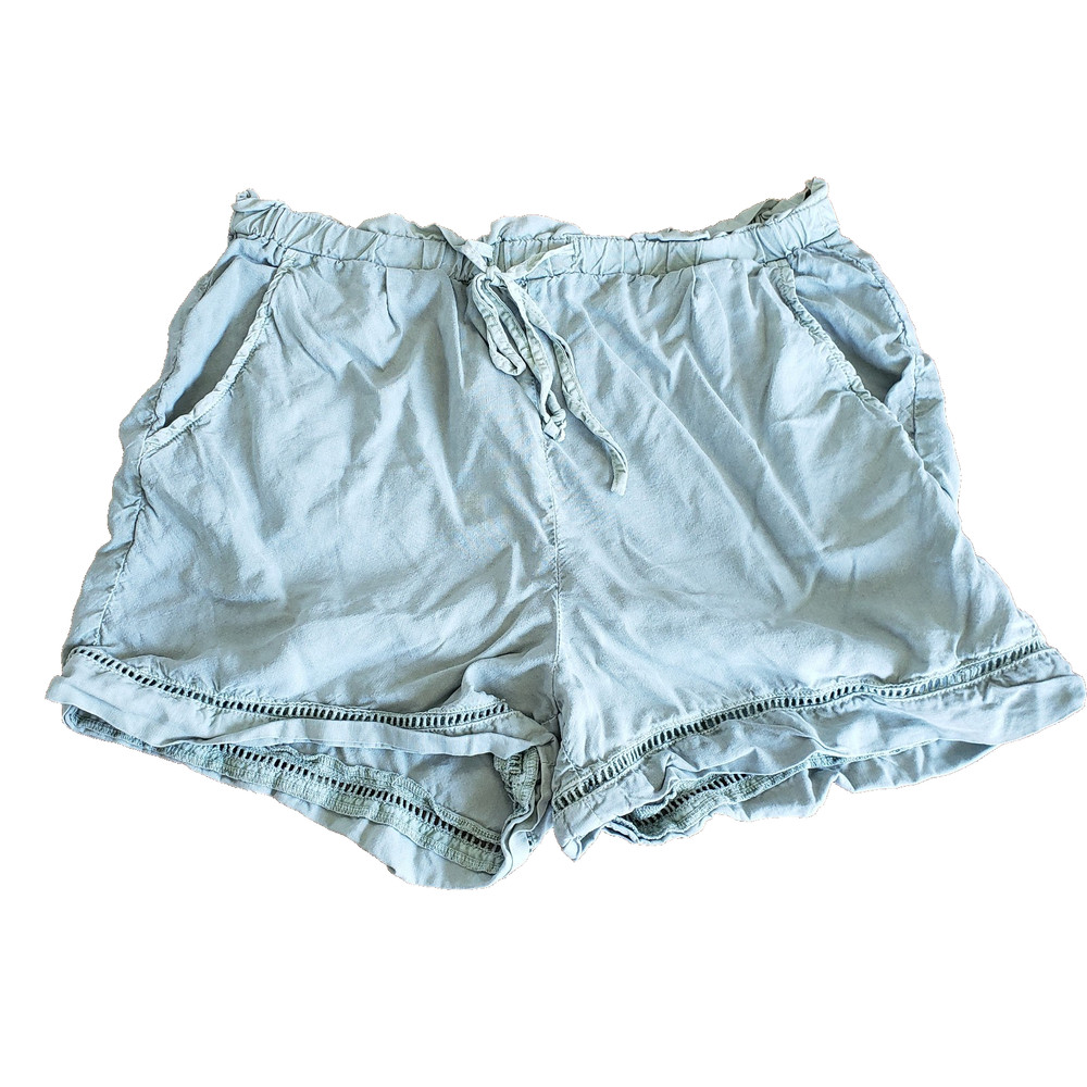 Cloth & Stone Anthropologie Tencel Shorts Womens Small Light Green Resortwear