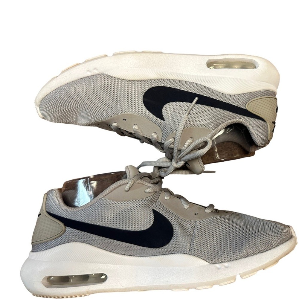 Nike Air Shoes Gray Sneakers with Blue Swoosh Mens Size 8