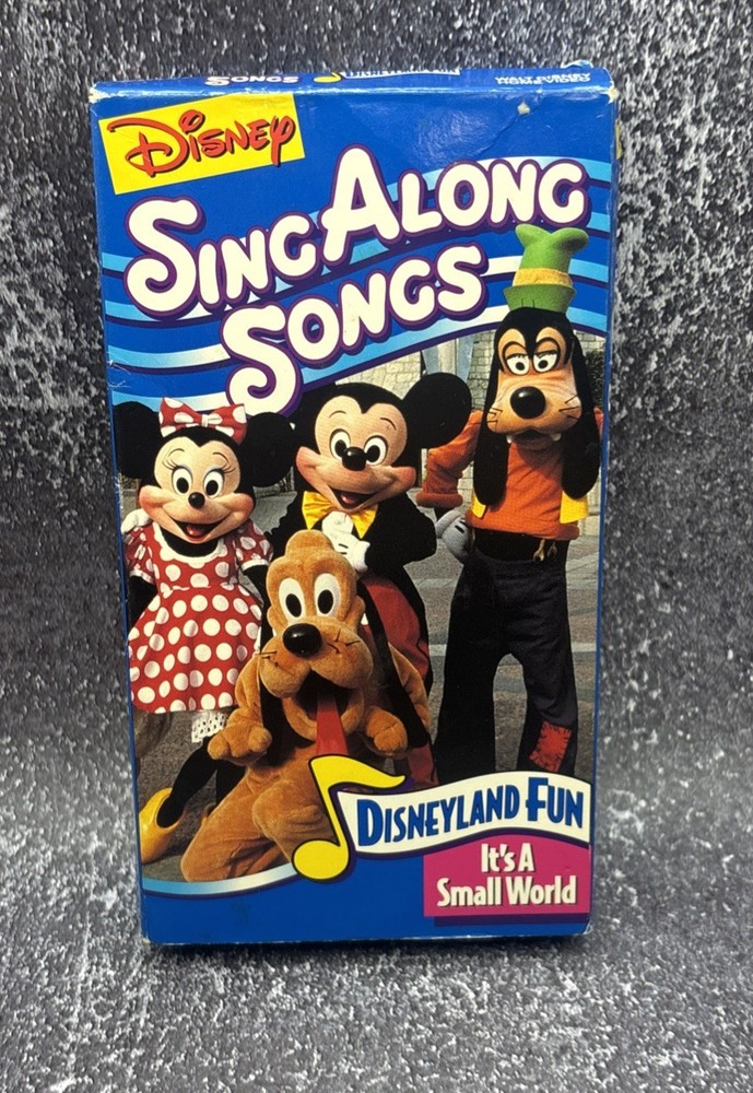 Disney Sing Along Songs Disneyland Fun Its A Small World VHS Tape 1994