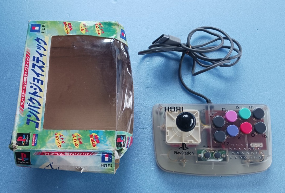 HORI PlayStation Controller HPS-29 Clear Tested Working Boxed Import